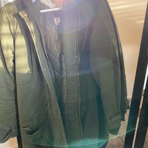 💚Fur hooded coat💚